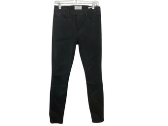 Frame Denim Black Shiny Jeans Size 28