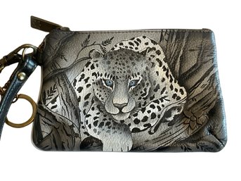 Anuschka Cleopatras Leopard Wristlet