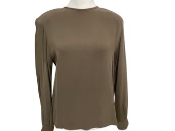Dana Buchman Blouse With Back Buttons