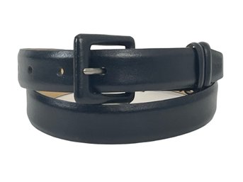 DKNY Black Leather Belt Size Small