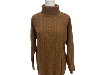 Turtle Neck Sweater Camel Hair & Wool