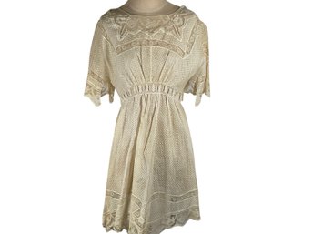 Antique Sheer Linen Dress