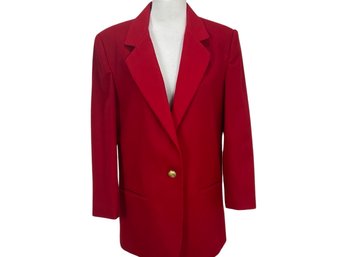 Radcliffe By Sag Harbor Red Wool Jacket Size 10P