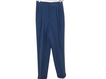Dana Buchman Blue Silk Pants Size 8