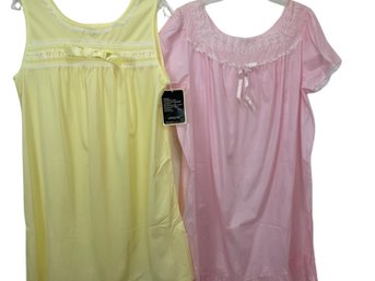 Vintage Yellow And Pink Nightgowns NEW