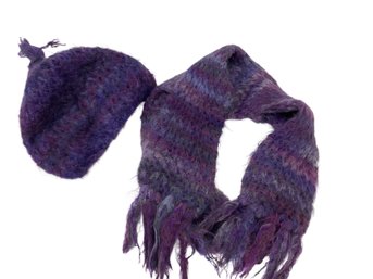 Purple Hat And Scarf