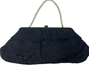 Vintage Black Lace Evening Handbag