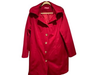 Woman Within Red Rain Jacket Size 18W