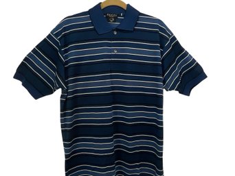 Gucci Striped Mens Polo Shirt Size L