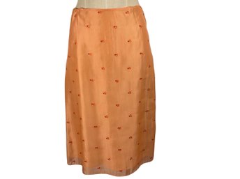 Shin Choi Silk Skirt For Bergdorf Goodman - Size 12