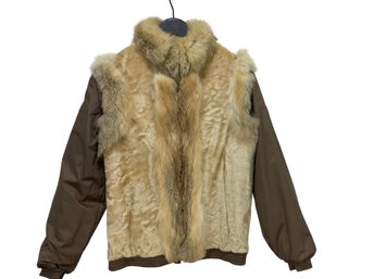 Fur Vest Jacket Size Small