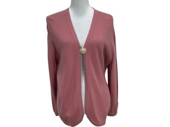 Chanel Cashmere Cardigan With Rhinestone Buttons