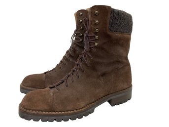 Montagna Brown Suede Boots Large Size