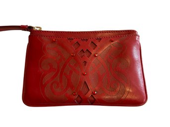 Cole Haan Red Wristlet