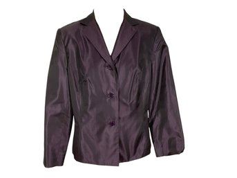 Ann Taylor Plum Jacket - Size 14