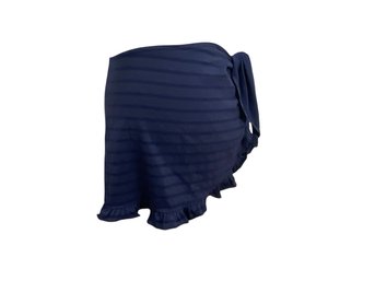 Blue Ruffle Short Coverup