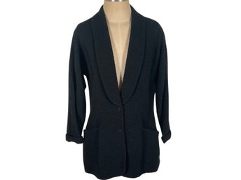 Bettina Riedel Black Cotton Jacket - Size Medium