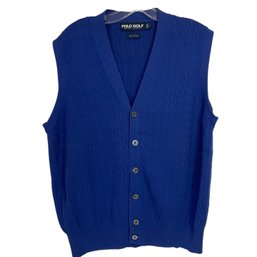 Polo Golf Ralph Lauren Mens Knit Button Vest Size L