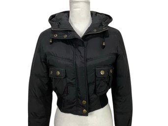 Love TRF Black Puffer Jacket Size L