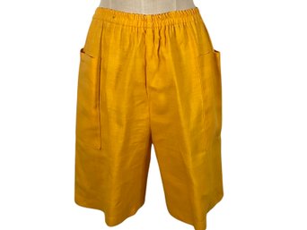 Nancy Heller Yellow Linen Culottes - Size 1