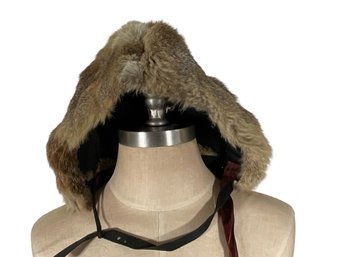 Bloomingdales Vintage Rabbit Fur Hood