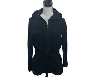 Mini Rose Black Zip Hoodie