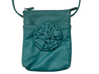 ILI Toronto Teal Leather Handbag