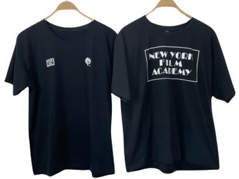 Pair Of New York Film Academy Black T-shirts Size XL