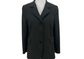AKRIS Punto Brown Wool Jacket Size 10