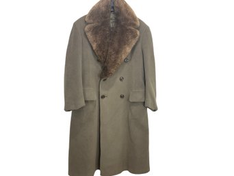 Vintage Crombie Mens Wool Coat