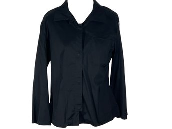 Emporia Armani Black Snap-closure Shirt - Size 46