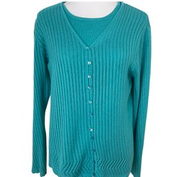Jenny Two Piece Sweater Set Size M