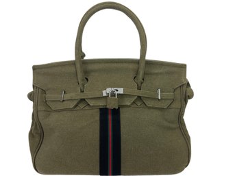 Army Green Canvas Handbag