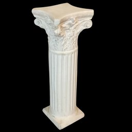 White Plaster Column Pillar Pedestal