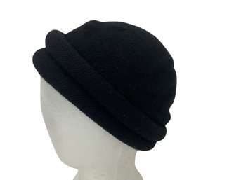 Vintage Jean Charles Brosseau Black Knit Hat