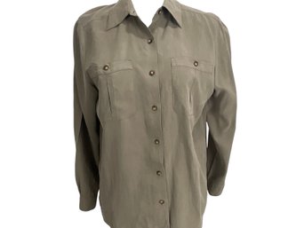 Orvis Silk Shirt Size M