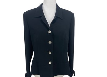 Escada Black Wool Jacket Size 40