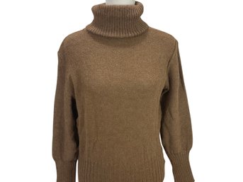 Camel Short Turtle Neck Sweater