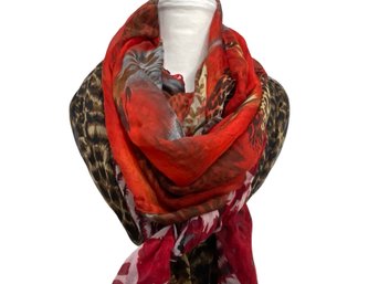 Three Animal Print Scarves