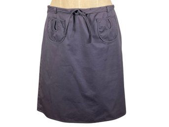 Wink Purple Cotton Wrap Skirt - Size 8