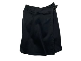 Whistles London Black Wrap Skirt - Size 10