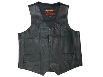 Hot Leathers Motorcycle Leather Vest Size L