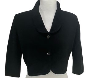 Barneys New York Black Short Cashmere Jacket Size M