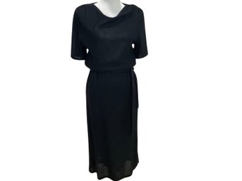 Nina Ricci Week End Black Knit Dress