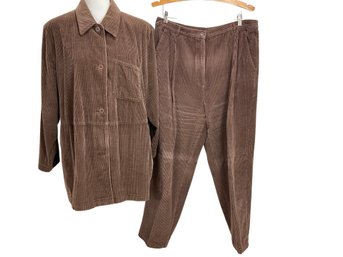 Vintage Nordstrom Corduroy Pants Suit Size 1X