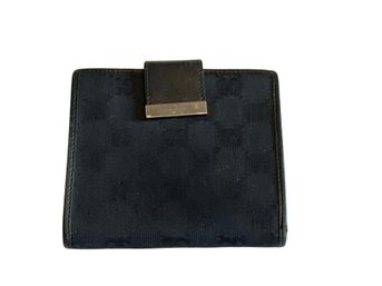 Gucci Vintage Black Square Wallet