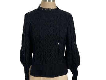 Express Black Sequin Sweater - Size XS - Cute!!!