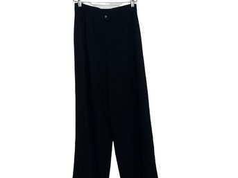 Chanel Boutique Black Wool Pants Size 40