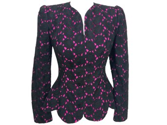 Sander Witlin Black And Pink Jacket Size 6