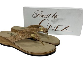 Onex Jelly Cork Sandals Size 7M